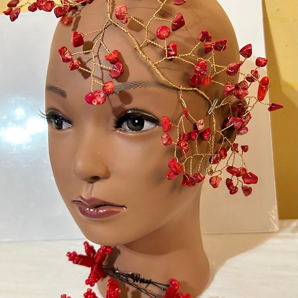 Beaded Hair Piece Etsy