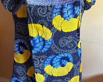 XX Large Ankara Dress:  African Print Summer Dress