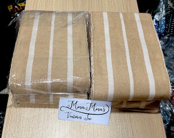 Handmade Aso Oke Fabric Bundle: Nigerian Woven Strips for Gele, Ipele, Men's Hat