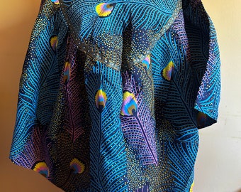Ankara top/Blouse for ladies , 100% Cotton, African Ankara top, Ankara fabric, casual, summer outfit, off shoulder/tank tops/ L Sizes ONLY