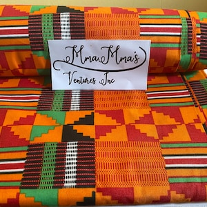 Ankara Fabric  Ankara , Polyester/cotton fabric, Kente fabric wax print fabric veritable wax - 6 yards