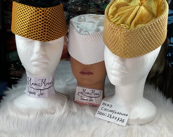 Velvet Kufi Hat: Nigerian Igbo Cap for Men, All Events