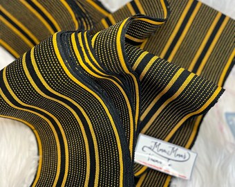 Handmade Aso Oke Fabric Bundle: Nigerian Woven Strips