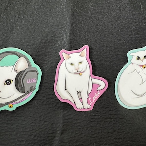 Pack d'autocollants Leche le chat