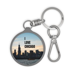 Jag älskar Chicago nyckelring, souvenirgåva