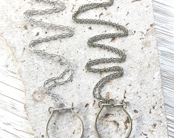 Charm holder necklace