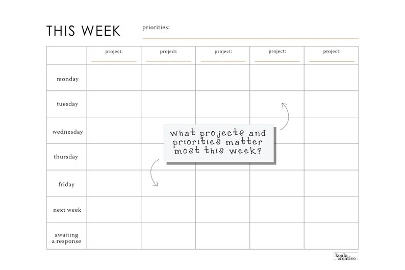 Koala Creative Printable Planner Instant Digital PDF Download 2024 ...