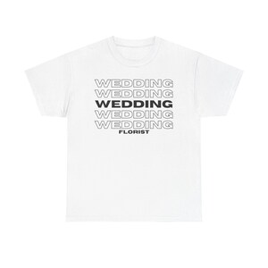 T-shirt bruiloftsbloemist