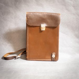Vintage USSR Officer's Bag with Tablet Compartment - Document Organizer and Pen Holder.