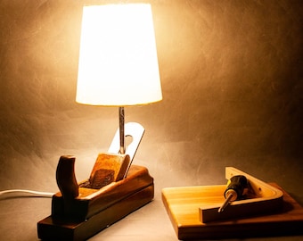 Handmade Wooden Planer Table Light - Artistic Illumination, нandcrafted Lighting