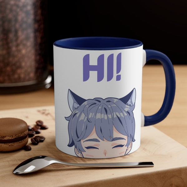 Neko Boy, Cute Anime Mug -  Accent Coffee Mug, 11oz