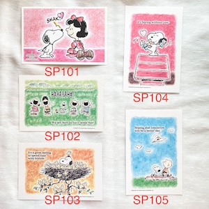 Peanuts Snoopy Postkarte Japan | Eine Postkarte