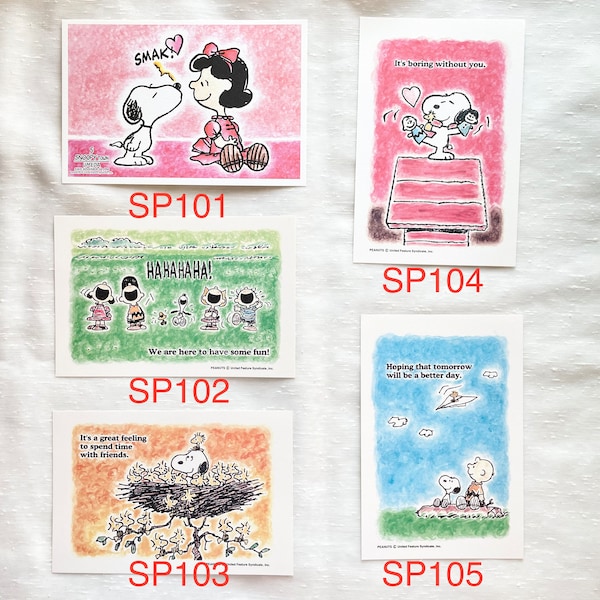 Peanuts Snoopy Postcard Japan | One Postcard