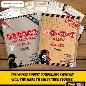 Afdrukbaar moordmysteriebestand hard - detectivespel, detective True Crime-spel, onopgelost cold case DIY-moordbestand, whodunit