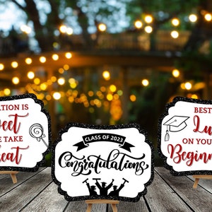 Graduation Signs - 3 in 1 PDF, Digital File, Instant Download, 2023