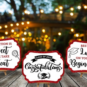 Graduation Signs - 3 in 1 PDF, Digital File, Instant Download, 2023