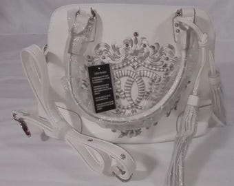 Original by Sharif 1827 White Satchel Handbag – NWT – Boutique Designer Top Handle Bag