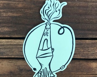 Groovy Paraphernalia Lava Lamp - Glossy Vinyl Sticker