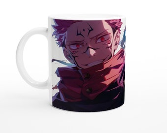 Sukuna Mug: Jujutsu Kaisen Anime, 11oz Ceramic Mug