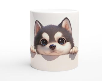 Snazzimal Society Collection, Dog Mum, Dog Dad, 11oz Ceramic Mug, Dog Mug, Gift For Dog Lovers, Cute Animal Collection