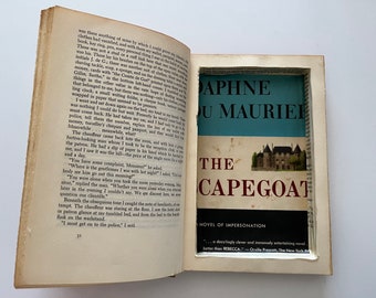 Vintage hollow book • The Scapegoat • Daphne du Maurier • secret book • secret compartment • book safe