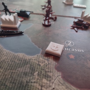 Axis and Allies 3D printed Factories and Bases