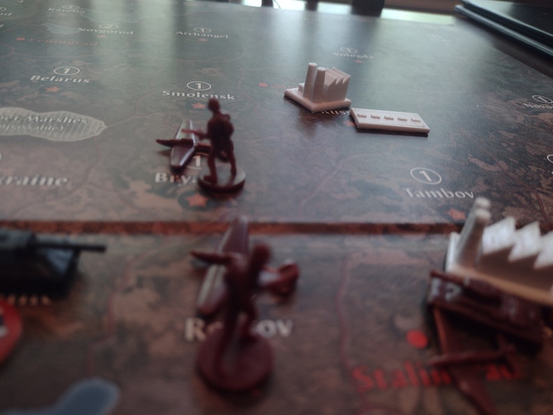 Axis and Allies 3D Printed Factories and Bases Etsy