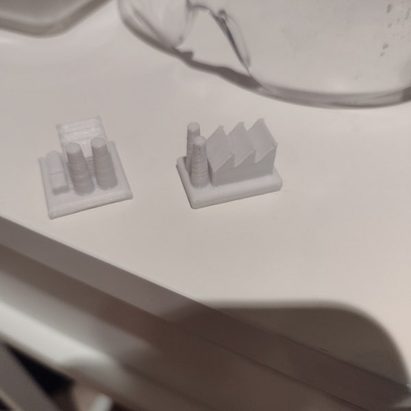 Axis and Allies 3D printed Factories and Bases
