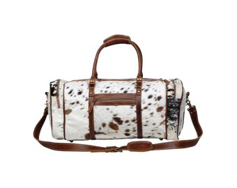 Myra Bag: S-1122 "Amore Hair On Duffle Bag"