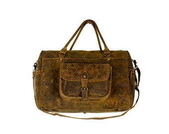 Myra Bag: S-7366 "San Angelo Leather Duffle Bag"
