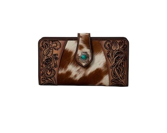 Myra Bag: S-7525"Roscoe Hand-Tooled Wallet"