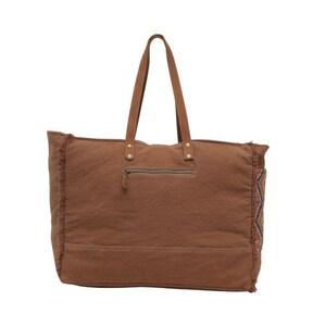 Myra Bag: S-5636 Geometric Blues Weekender Bag image 4