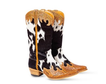 Myra Bag: S-9682 "Adelaide Hair-on High Top Boots"