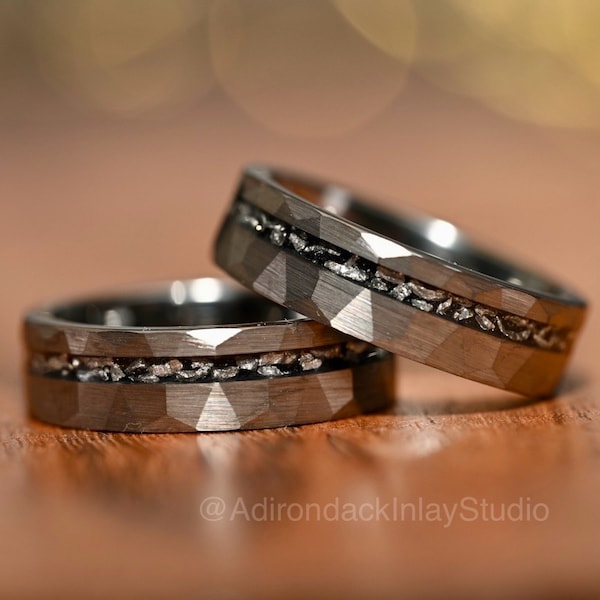 6mm Meteorite ring, Galaxy ring, Nebula Ring, tungsten ring, mens ring, womans ring, Wedding ring, engagement ring, promise ring