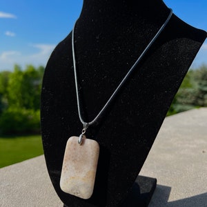 Square crystal necklace