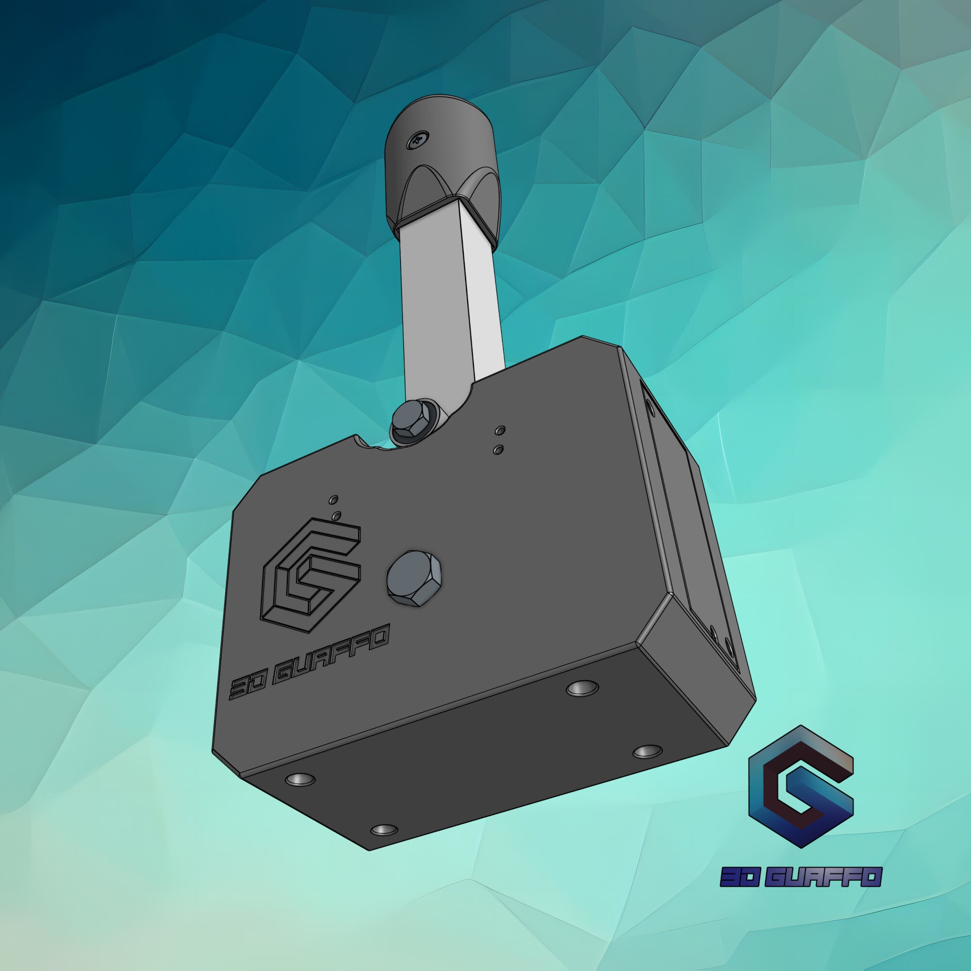 Sequential Shifter 3D Guaffo – Cambio Sequenziale A Innesti Frontali – USB Per PC Sim Racing, Made In Italy