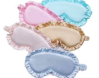 Satin Ruffle Sleeping Masks