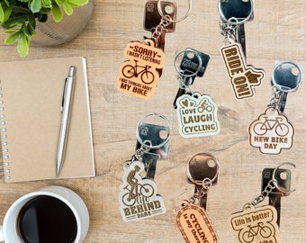 Schlüsselanhänger Radfahren, Fahrradgeschenk, Fahrradgeschenk, MTB-Geschenk, Fahrradgeschenk Vatertag, Fahrradvater, Gravelbiken, Radfahren, Fahrrad-Gadget