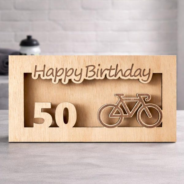 Regalo in denaro personalizzato con età ciclismo, regalo in denaro sport, regalo in denaro età, regalo in denaro, bici da corsa, regalo in denaro per compleanno,