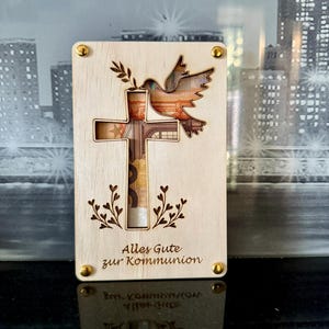 Regalo de comunión, dinero para comunión, regalo de confirmación, vale de comunión, tarjeta de cumpleaños de comunión, dinero para comunión, regalo de bautizo