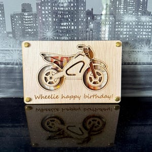Geld cadeau motorfiets, motor cadeau, geldkado bruiloft, mototrrijden,verjaardagscadeau motorrijder, verjaardagskaart motor