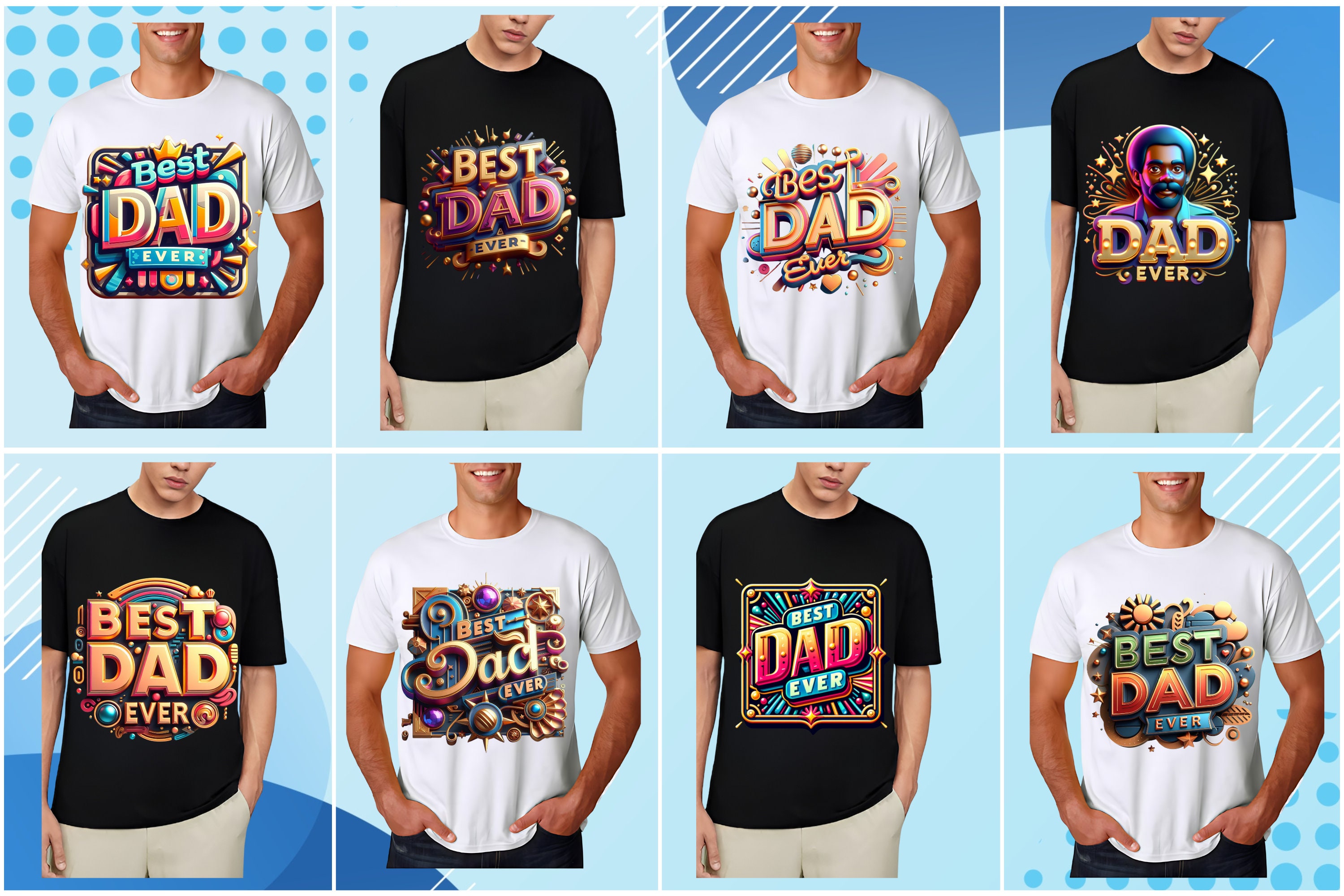 Best Dad Ever Mug Png, Fathers Day Mug For Pcture, Dgtal Template For Sublmaton N Mugs