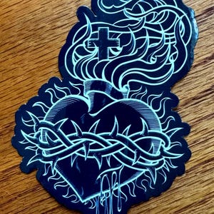 Sacred Heart of Jesus Vinyl Sticker