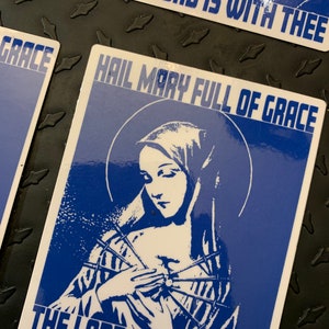 Hail Mary Vinyl Sticker