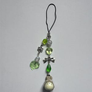 Totoro Bell Phone Charm Set: Studio Ghibli Anime Jewelry Grey Only