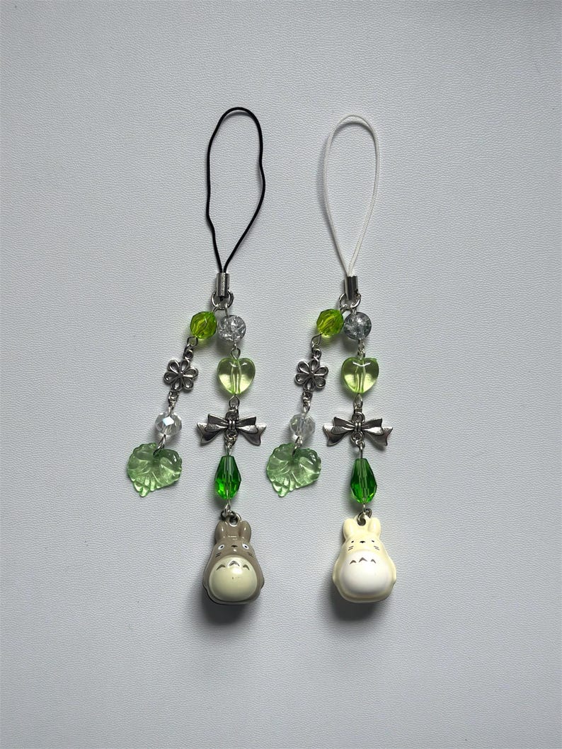 Totoro Bell Phone Charm Set: Studio Ghibli Anime Jewelry Phone Charm Set