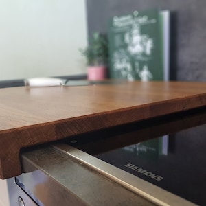 Tabla de cortar de roble macizo con borde de tope