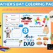 Father's Day Coloring Printable Page All About Dad Fill-in Template ...