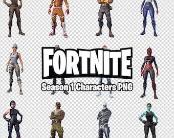 Pacote com 39 personagens de jogos Fort em PNG | Clipart de jogos em alta resolução | Arquivos PNG transparentes