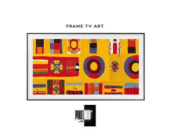 Samsung Frame Art TV - Indigenous Abstract Painting